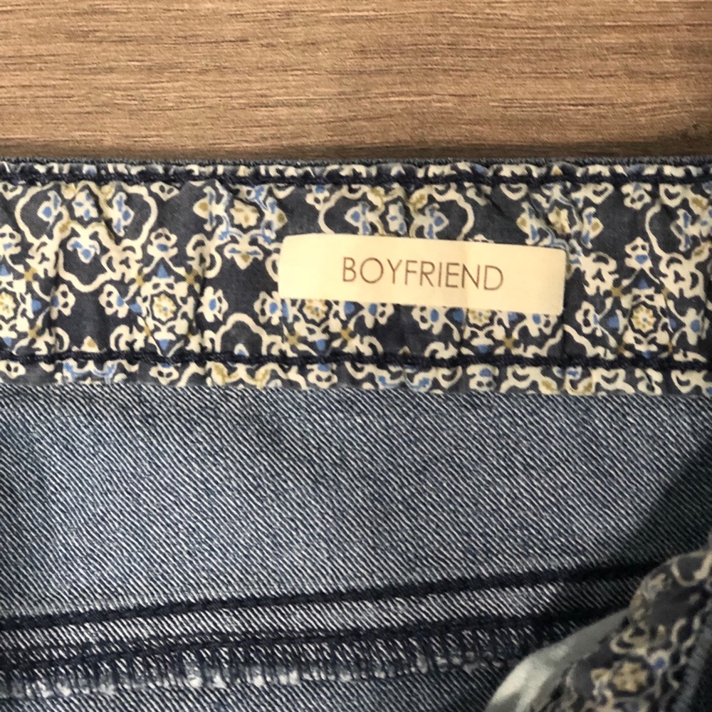 Vintage America Rose Embroidered Boyfriend Jeans 4 - Picture 4 of 6
